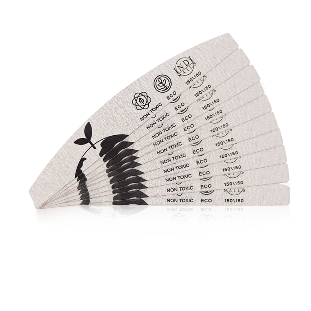 ECO Non-Toxic Halfmoon nail file 150 /150 - 10pcs.