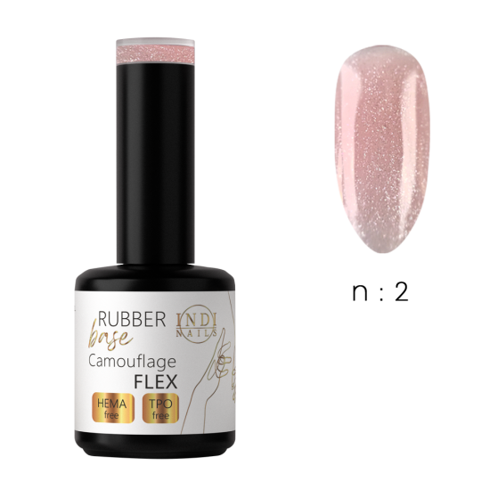 Rubber base flex shimmer TPO & HEMA free 15ml  - 2