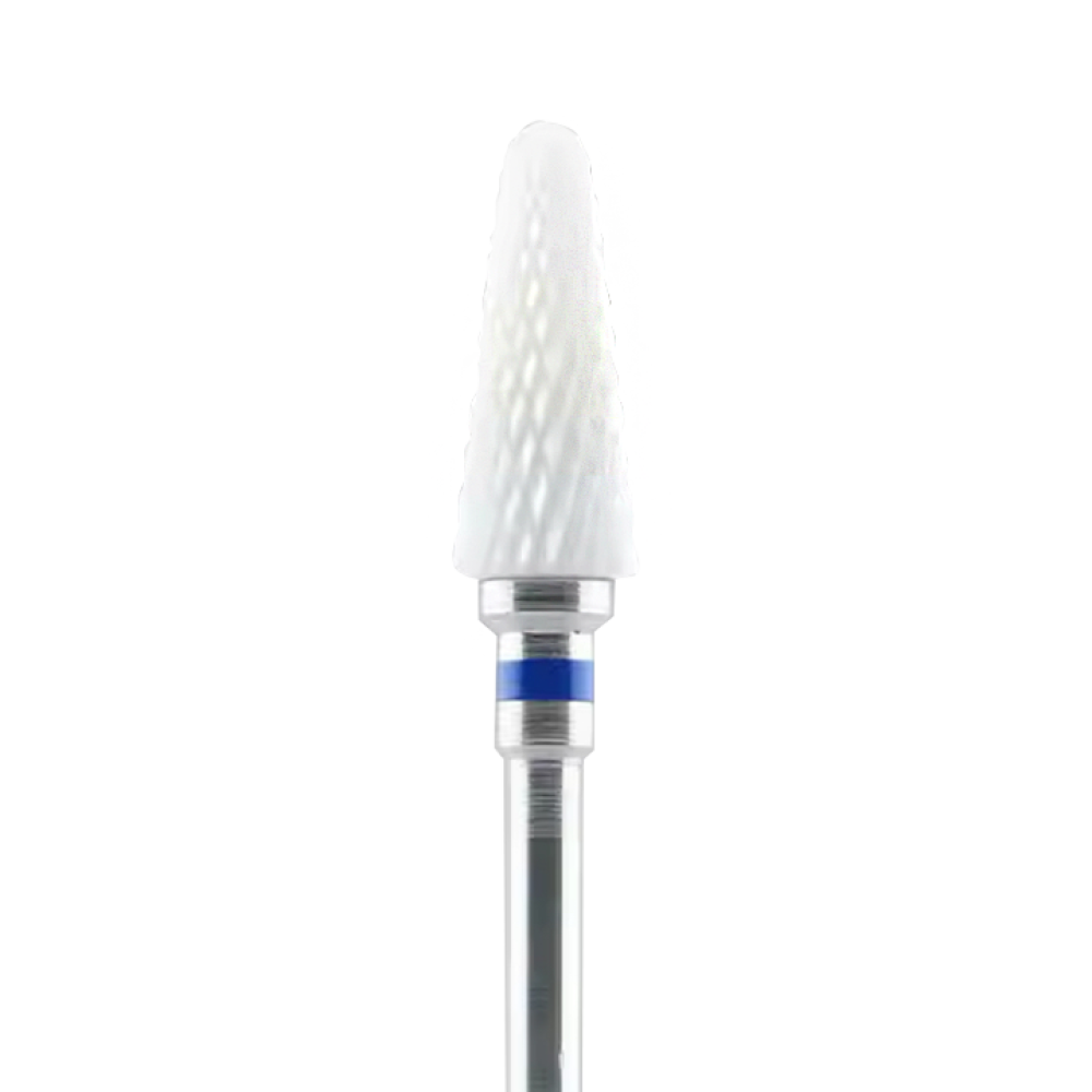 NEW !  Zirconia Ceramic nail drill - TAPERED blue 