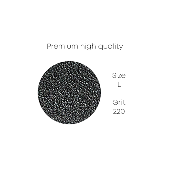 PODO files " PREMIUM black 1mm" - L / 220gr - 50pcs