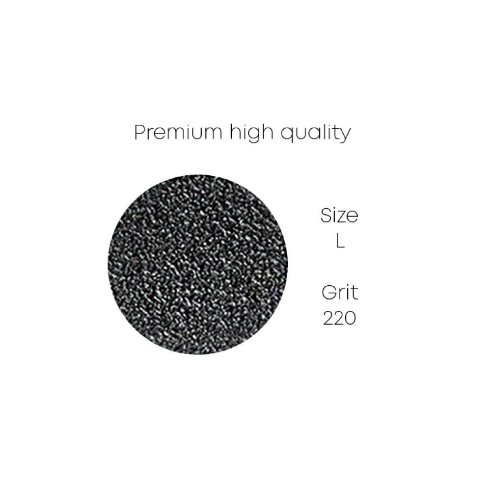 PODO files " PREMIUM black 1mm" - L / 220gr - 50pcs