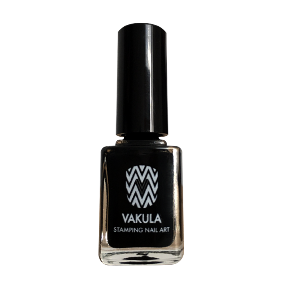 STAMPING NAIL ART LAK  - BLACK