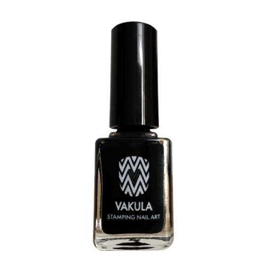 STAMPING NAIL ART LAK  - BLACK