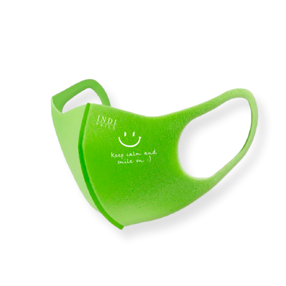 Face mask pitta - green ( keep calm & smile on :)