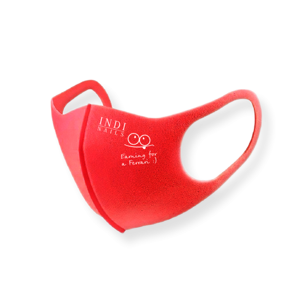 Face mask pitta - red (logo Ferrary  )