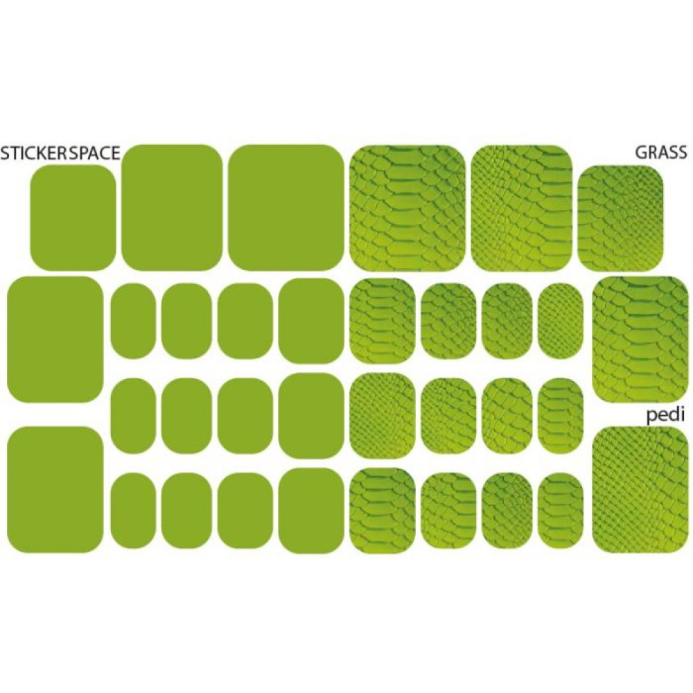 Grass pedi - stickers