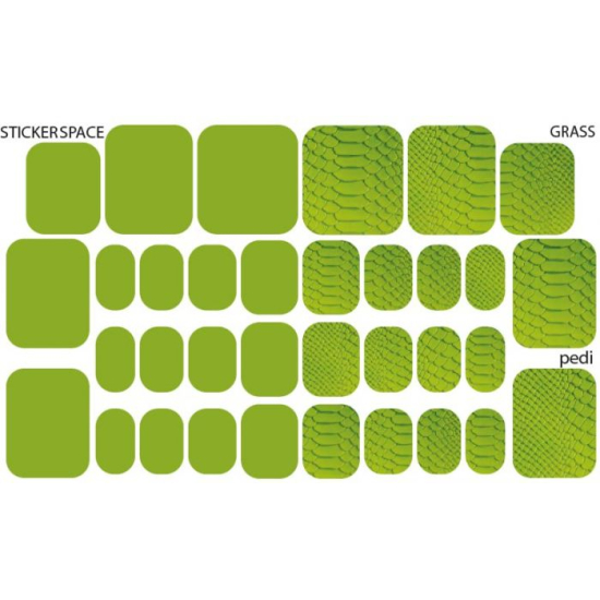 Grass pedi - stickers