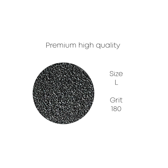 PODO files " PREMIUM black 1mm" - L / 180gr - 50pcs
