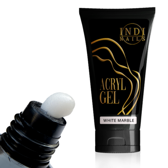 Acryl Gel WHITE marble - TUBE 50ml 