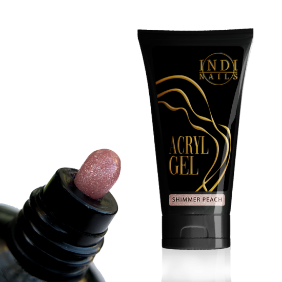 Acryl gel Shimmer Peach - tube 30ml