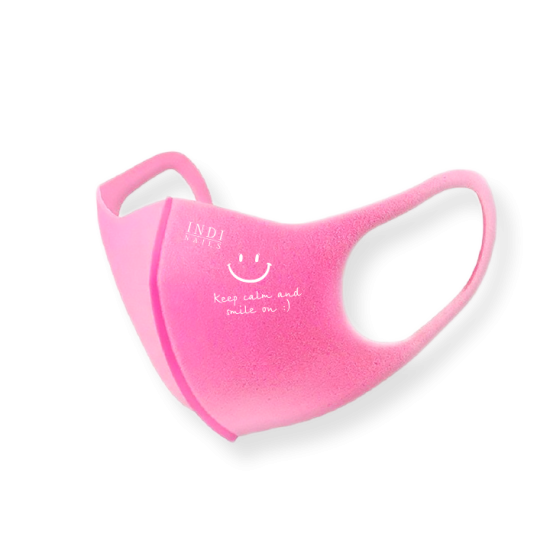 Face mask pitta - pink ( keep calm & smile on :)